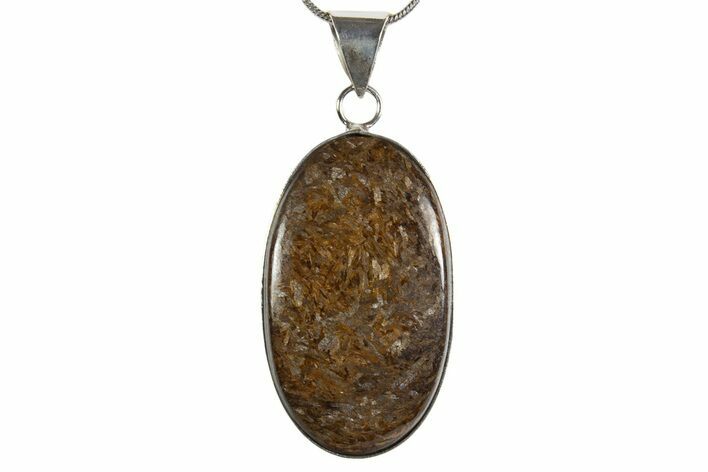 Shimmering Bronzite Pendant (Necklace) #345312